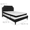Flash Furniture Queen Platform Bed Set, Black SL-BMF-7-GG - alternate 3